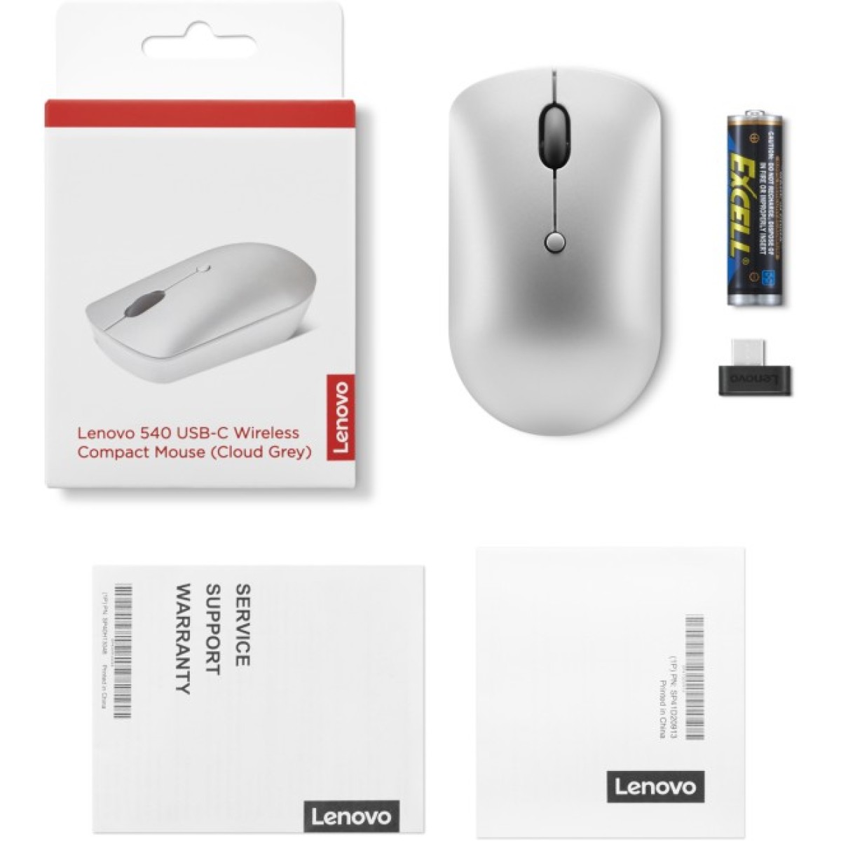 Мишка Lenovo 540 USB-C Wireless Cloud Grey (GY51D20869) 98_98.jpg - фото 5