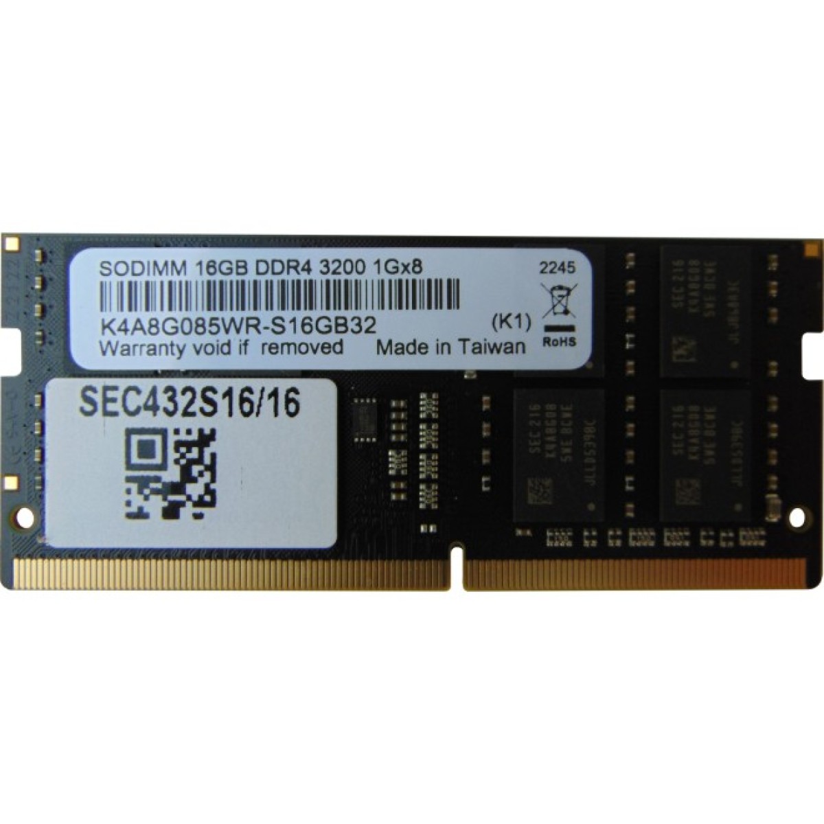 Модуль пам'яті для ноутбука SoDIMM DDR4 16GB 3200 MHz Samsung (SEC432S16/16) 256_256.jpg
