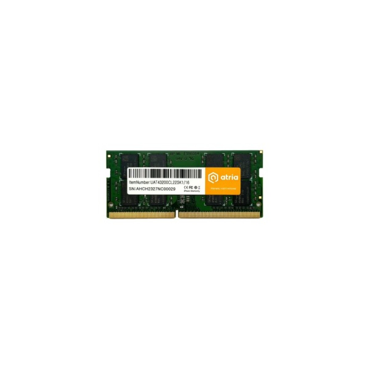 Модуль памяти для ноутбука SoDIMM DDR4 16GB 3200 MHz ATRIA (UAT43200CL22SK1/16) 98_98.jpg - фото 1