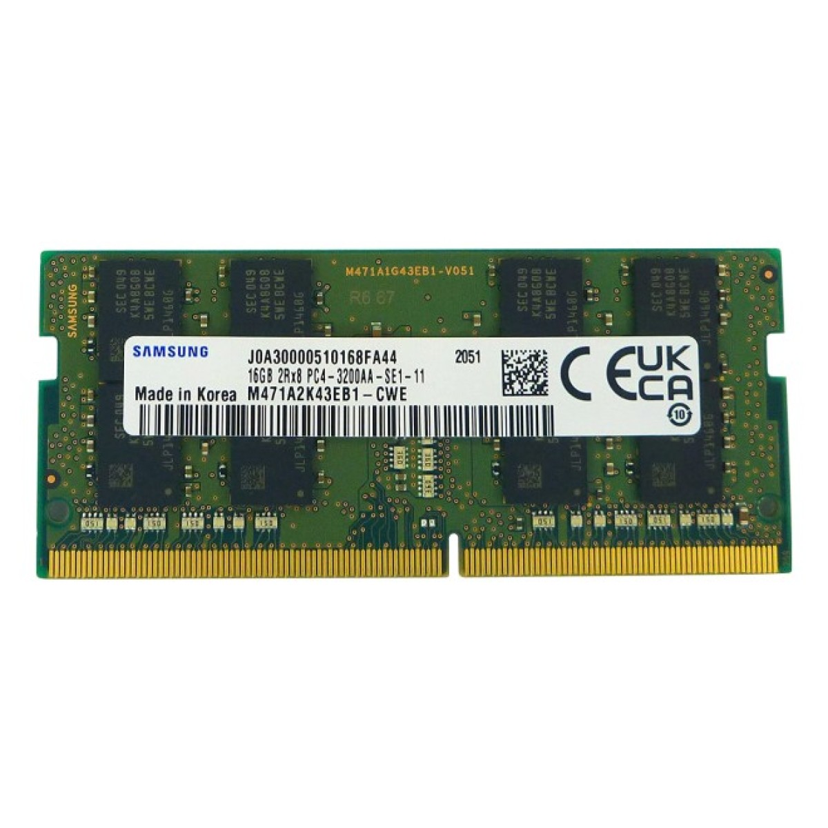 Модуль пам'яті для ноутбука SoDIMM DDR4 16GB 3200 MHz Samsung (M471A2K43EB1-CWE) 256_256.jpg