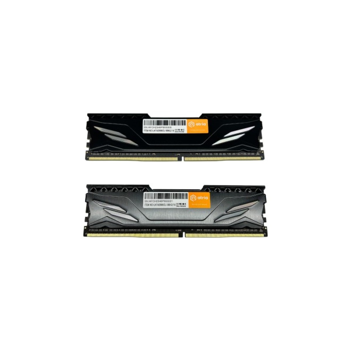 Модуль памяти для компьютера DDR4 16GB (2x8GB) 2666 MHz Fly Black ATRIA (UAT42666CL19BK2/16) 98_98.jpg - фото 2