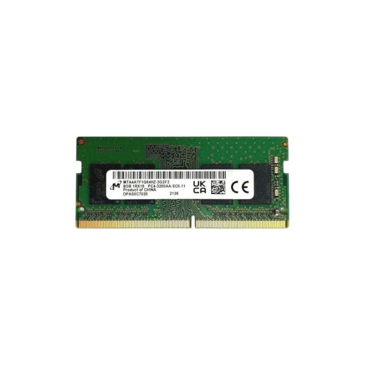 Модуль памяти для ноутбука SoDIMM DDR4 8GB 3200 MHz Micron (MTA4ATF1G64HZ-3G2F1) 256_256.jpg