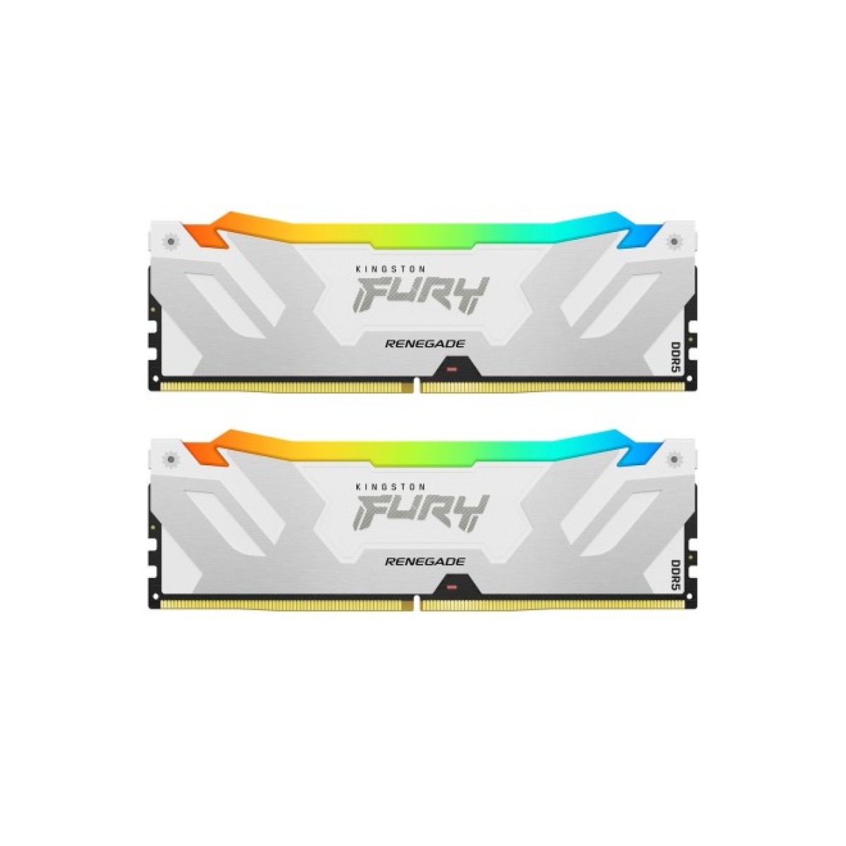 Модуль пам'яті для комп'ютера DDR5 64GB (2x32GB) 6000 MHz Renegade RGB White XMP Kingston Fury (ex.HyperX) (KF560C32RWAK2-64) 256_256.jpg