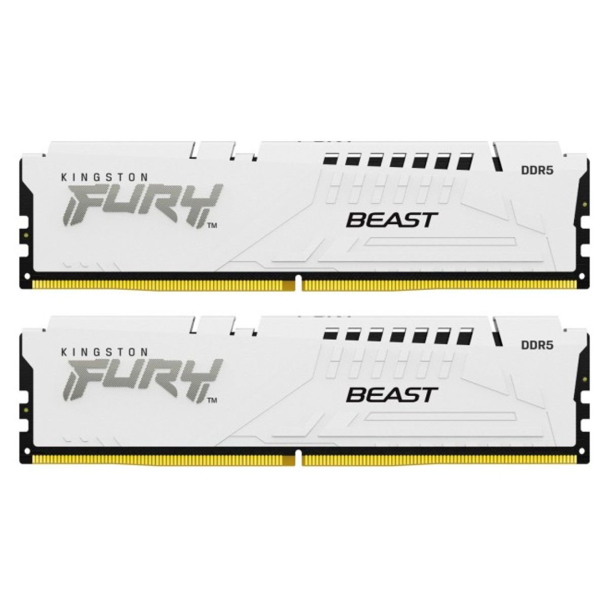 Модуль пам'яті для комп'ютера DDR5 64GB (2x32GB) 6000 MHz FURY Beast White Kingston Fury (ex.HyperX) (KF560C40BWK2-64) 98_98.jpg - фото 1