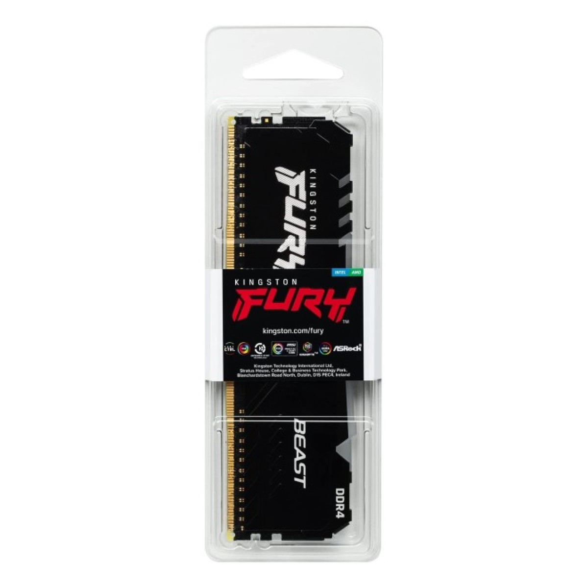 Модуль пам'яті для комп'ютера DDR4 32GB 3600 MHz Fury Beast RGB Kingston Fury (ex.HyperX) (KF436C18BB2A/32) 98_98.jpg - фото 2