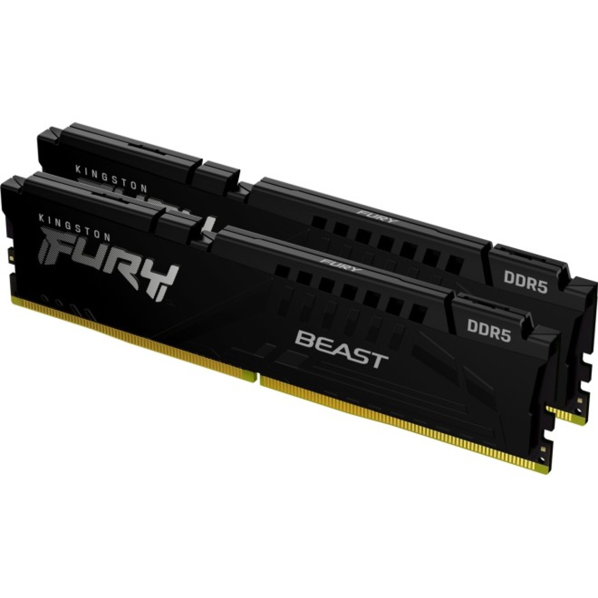 Модуль пам'яті для комп'ютера DDR5 16GB (2x8GB) 4800 MHz Beast Black Kingston Fury (ex.HyperX) (KF548C38BBK2-16) 98_98.jpg - фото 3