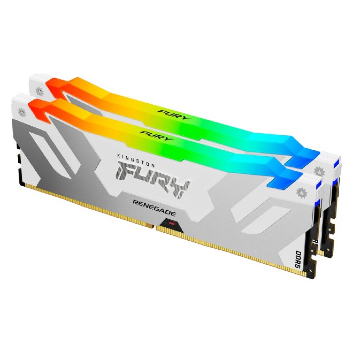 Модуль памяти для компьютера DDR5 32GB (2x16GB) 6800 MHz Renegade RGB White/Silver Kingston Fury (ex.HyperX) (KF568C36RWAK2-32) 98_98.jpg - фото 3