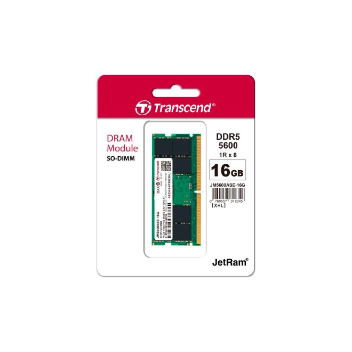 Модуль пам'яті для ноутбука SoDIMM DDR5 32GB 5600 MHz JetRam Transcend (JM5600ASE-32G) 98_98.jpg - фото 2