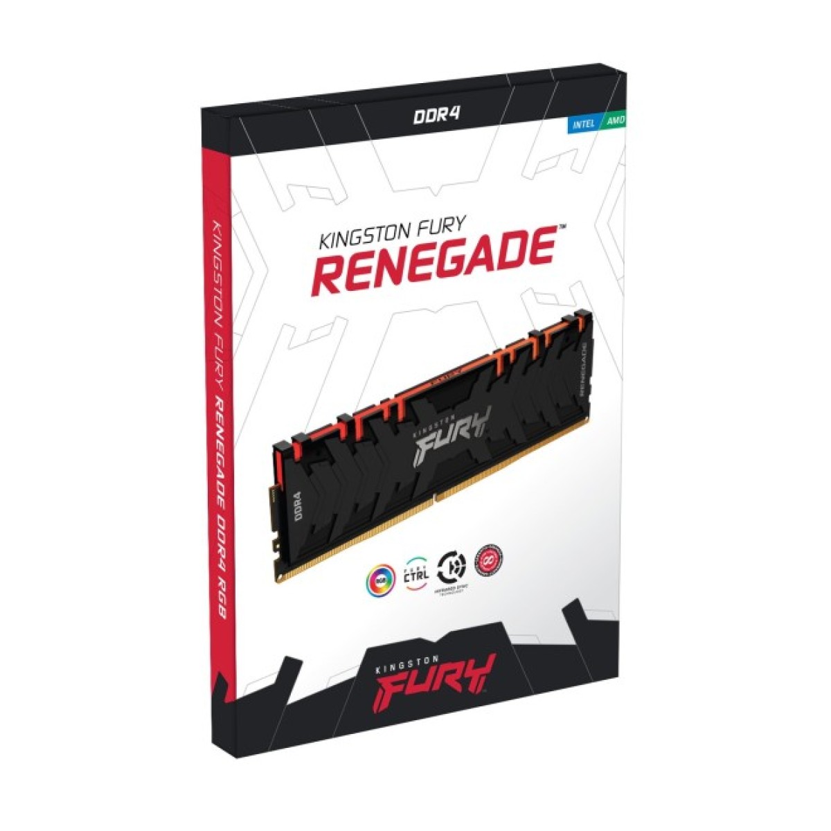 Модуль памяти для компьютера DDR4 16GB (2x8GB) 4600 MHz FURY Renegade RGB Black Kingston Fury (ex.HyperX) (KF446C19RBAK2/16) 98_98.jpg - фото 4