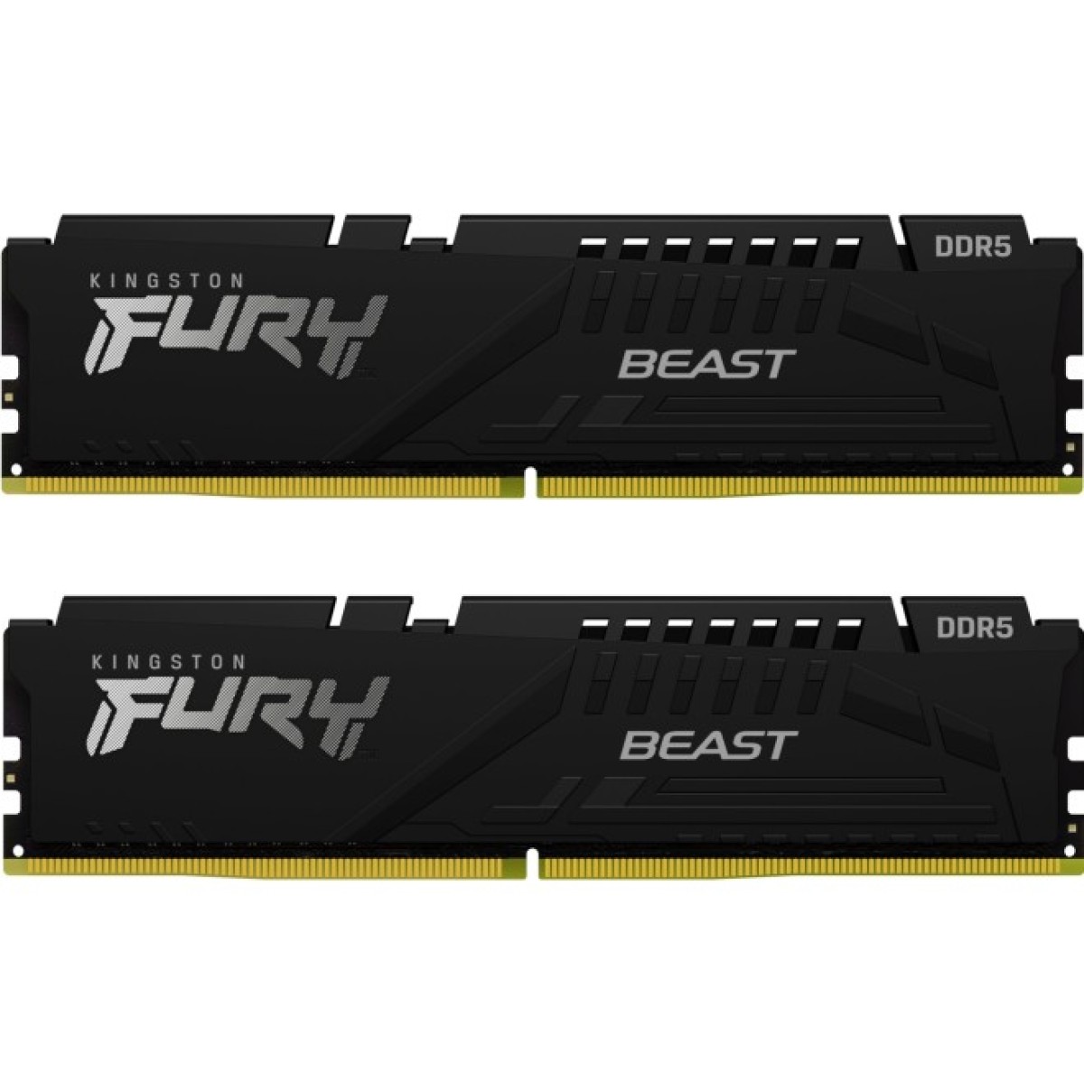 Модуль памяти для компьютера DDR5 16GB (2x8GB) 4800 MHz Beast Black Kingston Fury (ex.HyperX) (KF548C38BBK2-16) 256_256.jpg