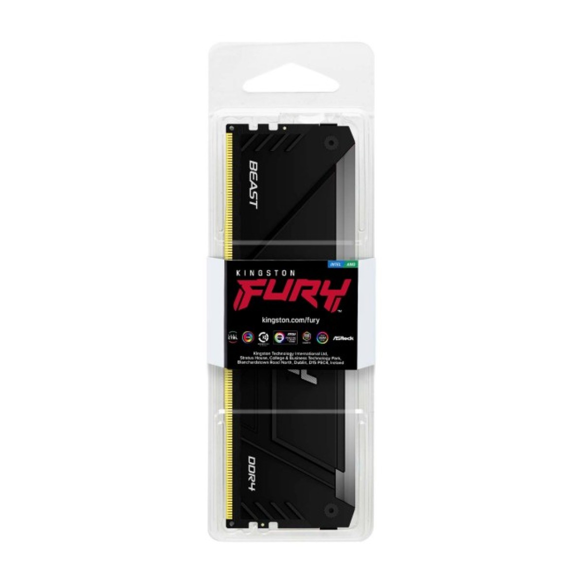 Модуль пам'яті для комп'ютера DDR4 8GB 3600 MHz Beast RGB Kingston Fury (ex.HyperX) (KF436C17BB2A/8) 98_98.jpg - фото 4