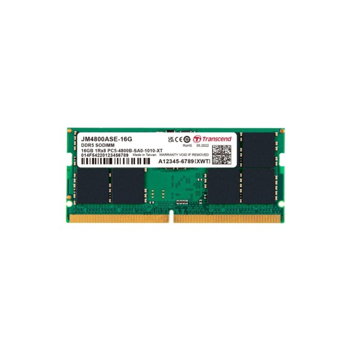 Модуль пам'яті для ноутбука SoDIMM DDR5 16GB 4800 MHz JetRam Transcend (JM4800ASE-16G) 256_256.jpg