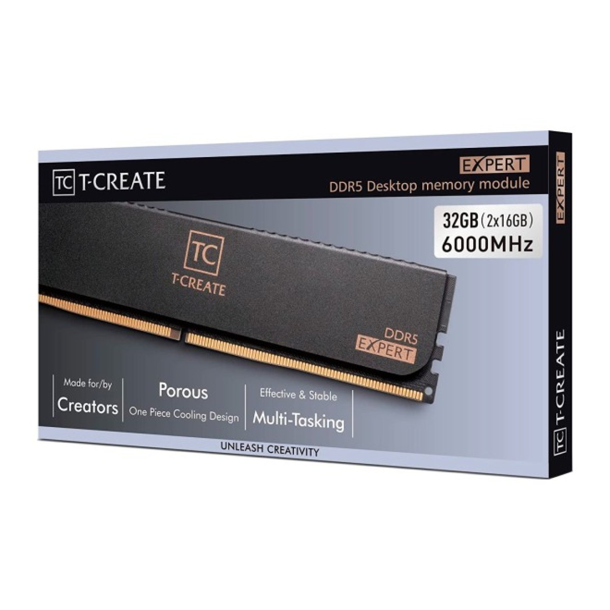 Модуль пам'яті для комп'ютера DDR5 32GB (2x16GB) 6000 MHz T-Create Expert Black Team (CTCED532G6000HC38ADC01) 98_98.jpg - фото 2