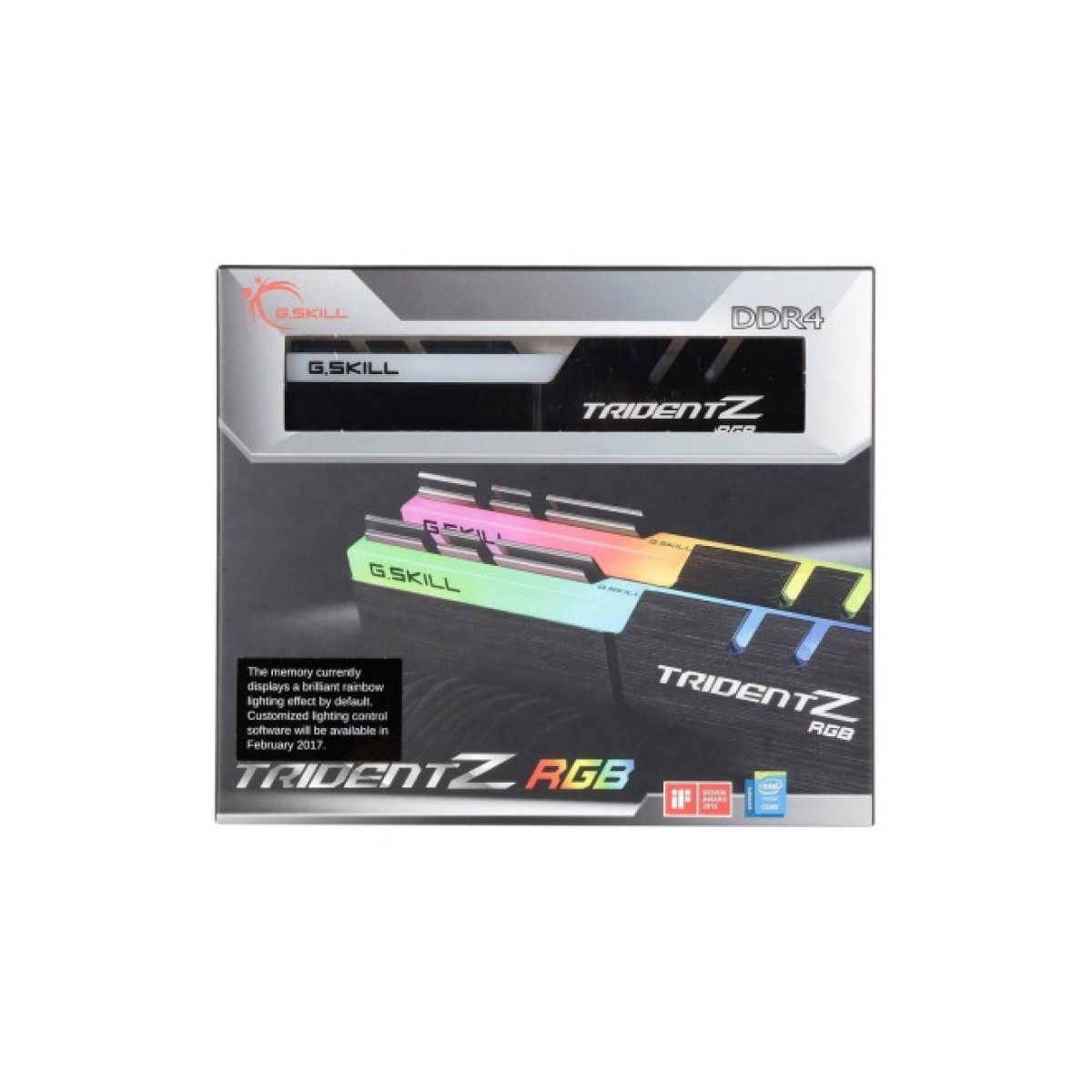 Модуль пам'яті для комп'ютера DDR4 16GB (2x8GB) 3000 MHz TridentZ RGB Black G.Skill (F4-3000C16D-16GTZR) 98_98.jpg - фото 2