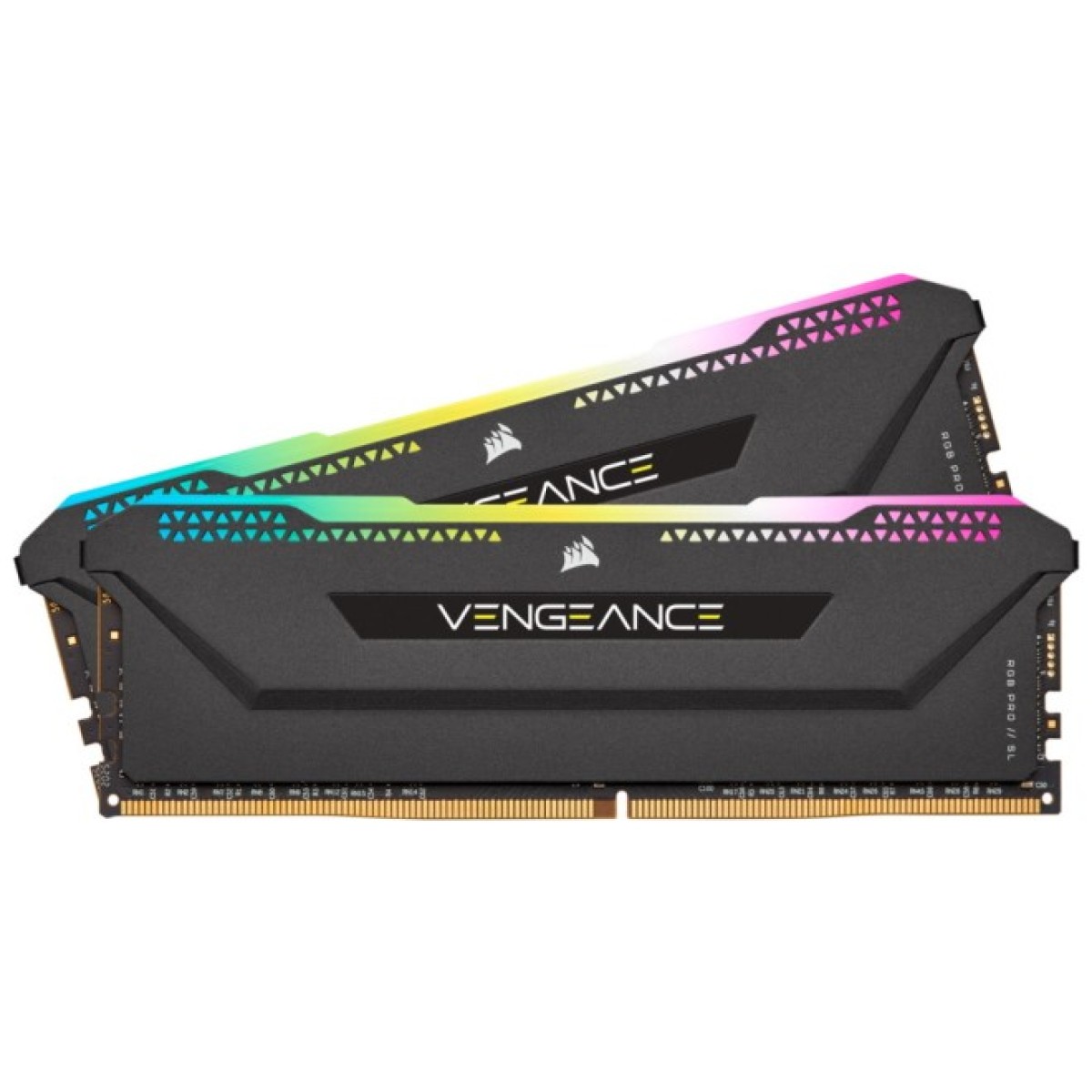 Модуль пам'яті для комп'ютера DDR4 16GB (2x8GB) 3200 MHz Vengeance RGB PRO Black Corsair (CMH16GX4M2E3200C16) 98_98.jpg - фото 2