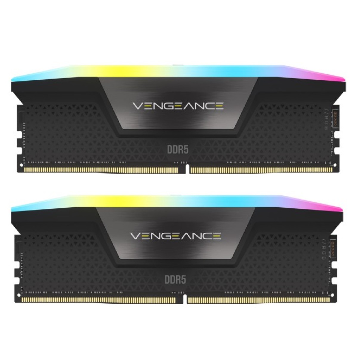 Модуль памяти для компьютера DDR5 32GB (2x16GB) 6000 MHz Vengeance RGB Black Corsair (CMH32GX5M2E6000C36) 256_256.jpg