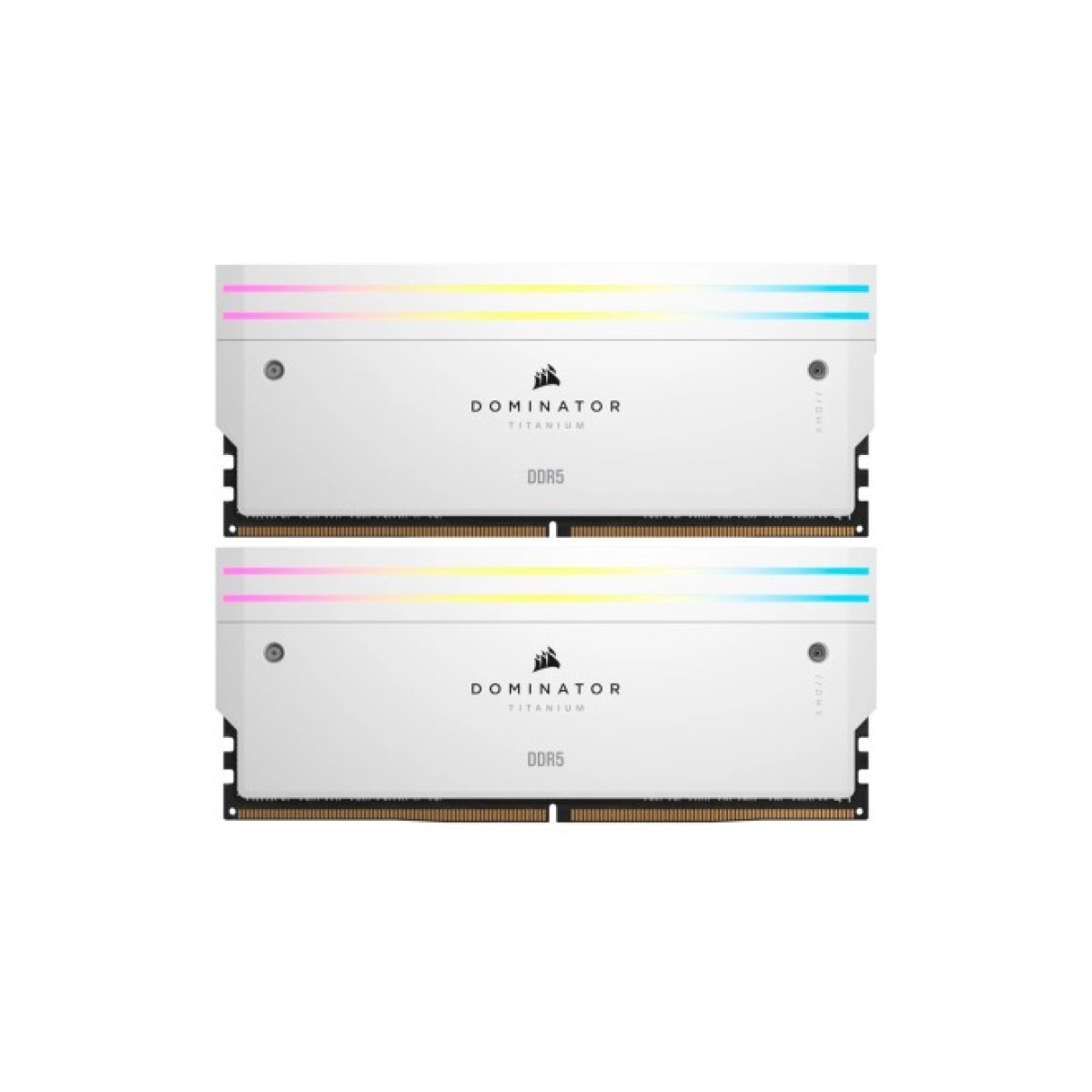 Модуль пам'яті для комп'ютера DDR5 32GB (2x16GB) 6000 MHz Dominator Titanium RGB White Corsair (CMP32GX5M2B6000C30W) 256_256.jpg