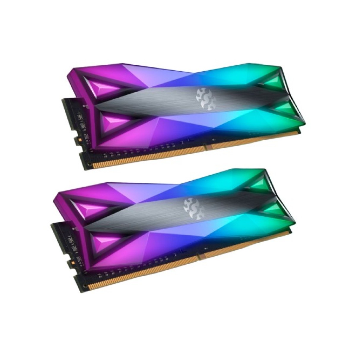 Модуль памяти для компьютера DDR4 16GB (2x8GB) 3600 MHz Spectrix D60G RGB Tungsten Gray ADATA (AX4U36008G18I-DT60) 98_98.jpg - фото 3