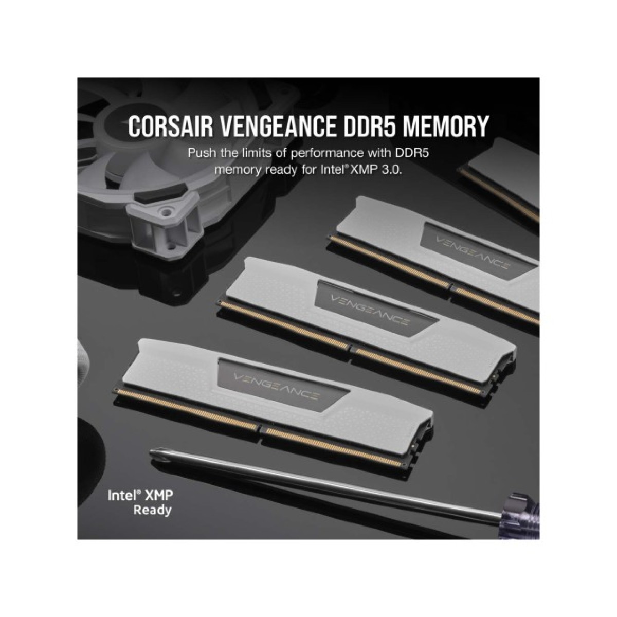 Модуль памяти для компьютера DDR5 32GB (2x16GB) 5200 MHzVengeance White Corsair (CMK32GX5M2B5200C40W) 98_98.jpg - фото 4