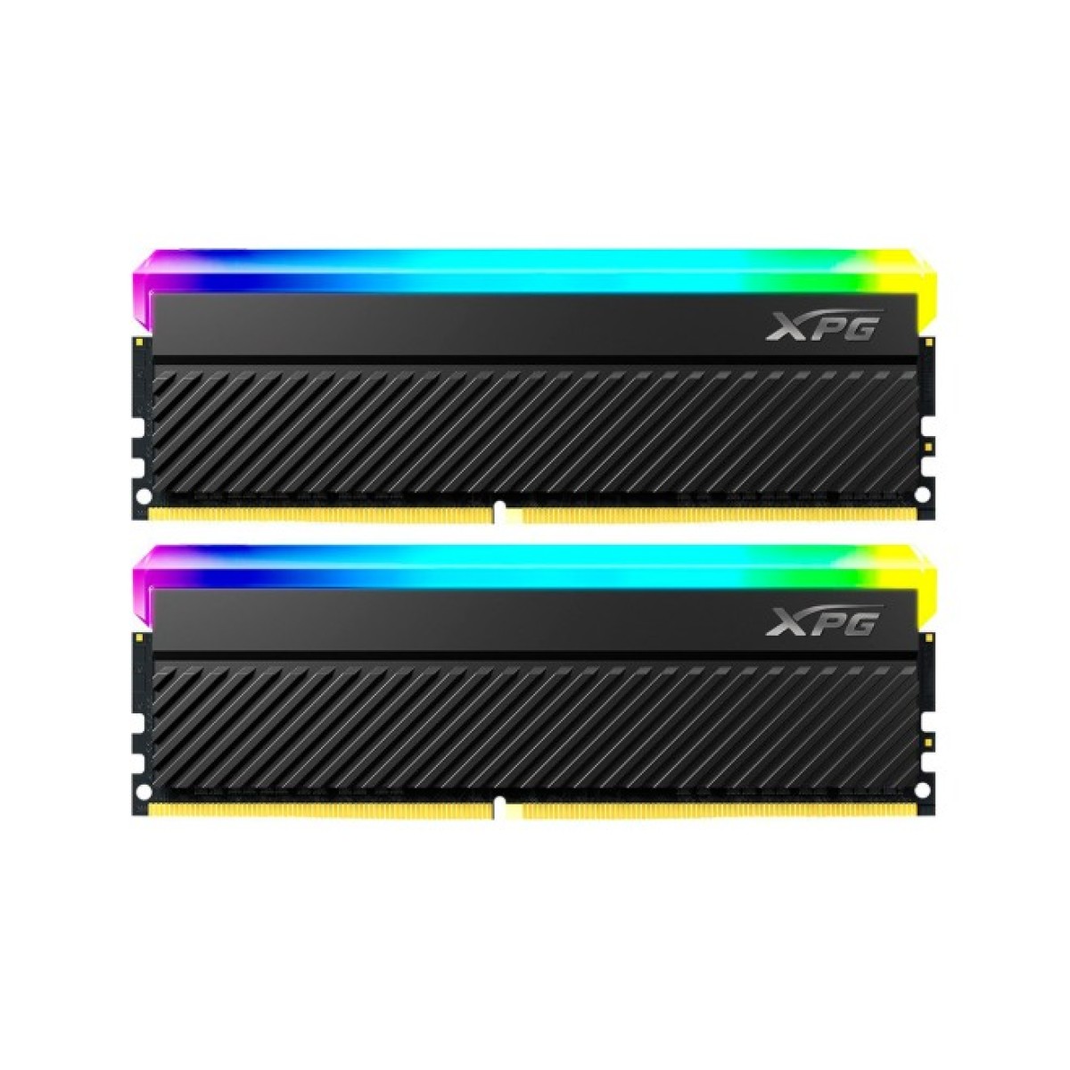 Модуль пам'яті для комп'ютера DDR4 16GB (2x8GB) 3600 MHz XPG Spectrix D45G RGB Black ADATA (AX4U36008G18I-DCBKD45G) 256_256.jpg