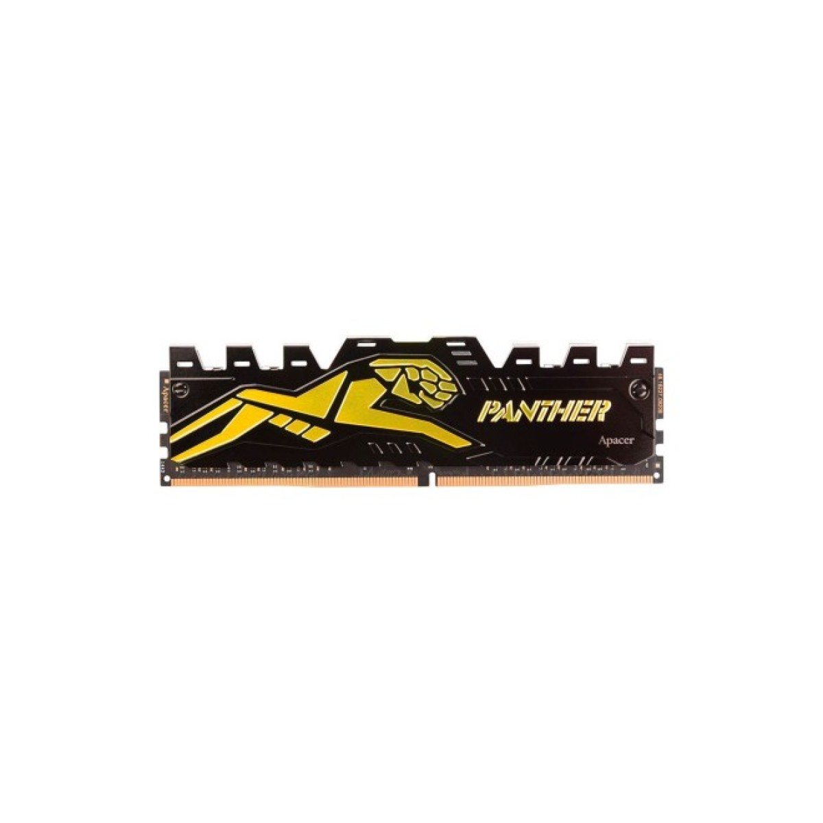 Модуль пам'яті для комп'ютера DDR4 8GB 2666 MHz Panther Black/Gold Apacer (AH4U08G26C08Y7GAA-1) 98_98.jpg - фото 1
