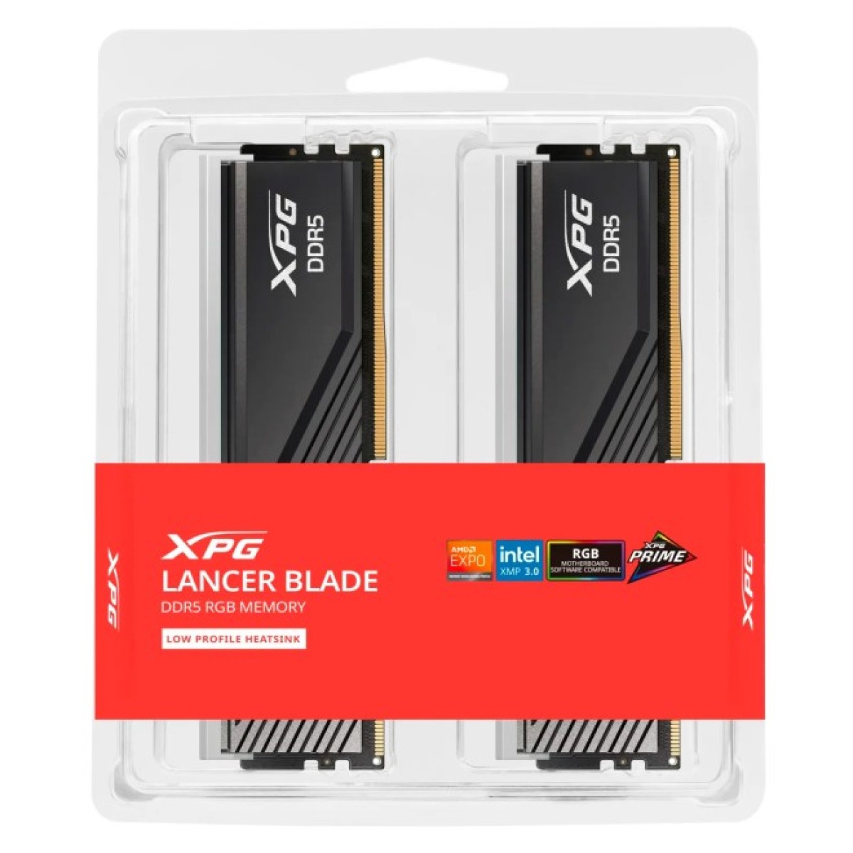 Модуль памяти для компьютера DDR5 64GB (2x32GB) 6000 MHz XPG Lancer Blade RGB Black ADATA (AX5U6000C3032G-DTLABRBK) 98_98.jpg - фото 4