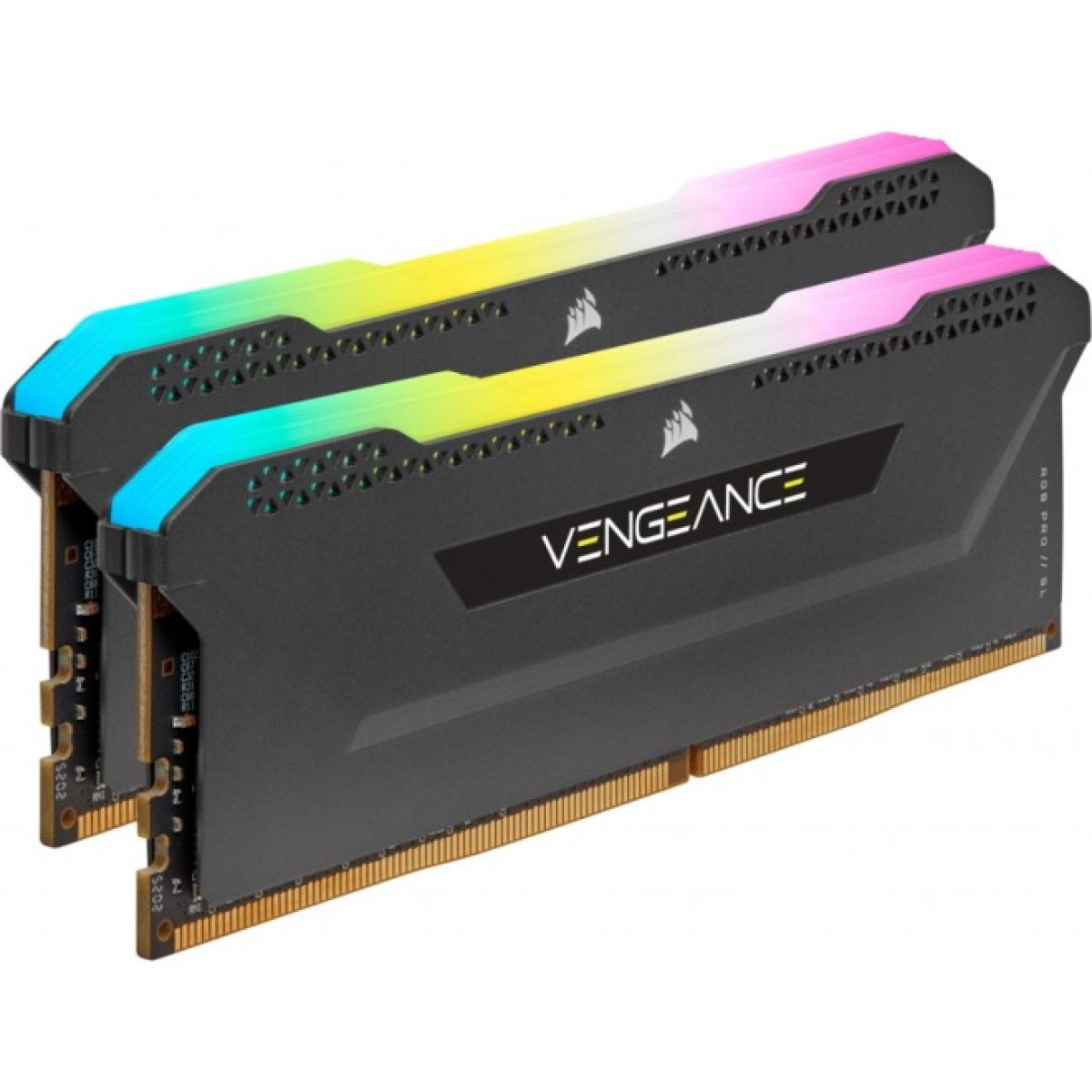 Модуль пам'яті для комп'ютера DDR4 16GB (2x8GB) 3200 MHz Vengeance RGB PRO Black Corsair (CMH16GX4M2E3200C16) 98_98.jpg - фото 5