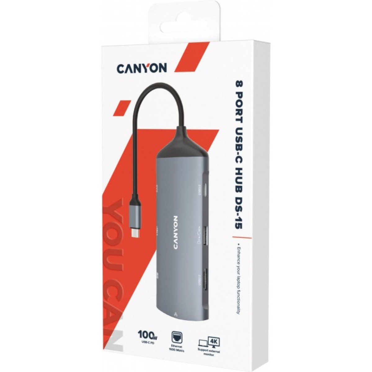 Концентратор Canyon 8-in-1 USB-C (CNS-TDS15) 98_98.jpg - фото 3