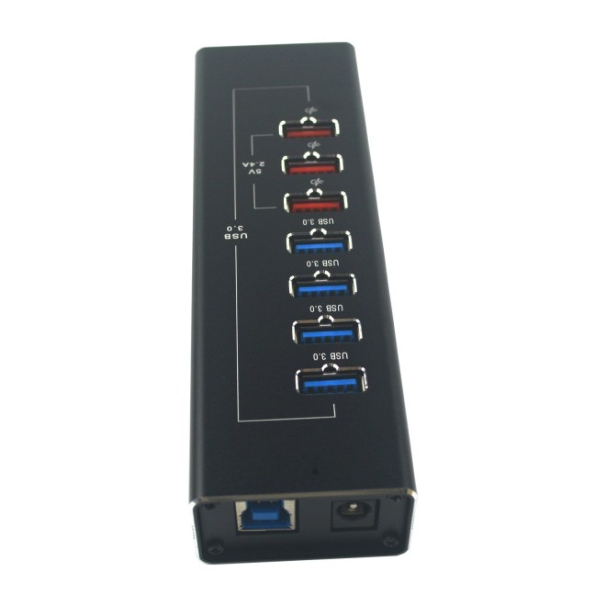 Концентратор Dynamode 4*USB3.0 data ports + 3*2.4А charge with Power Adaptor metal (DM-UH-P407) 98_98.jpg - фото 5