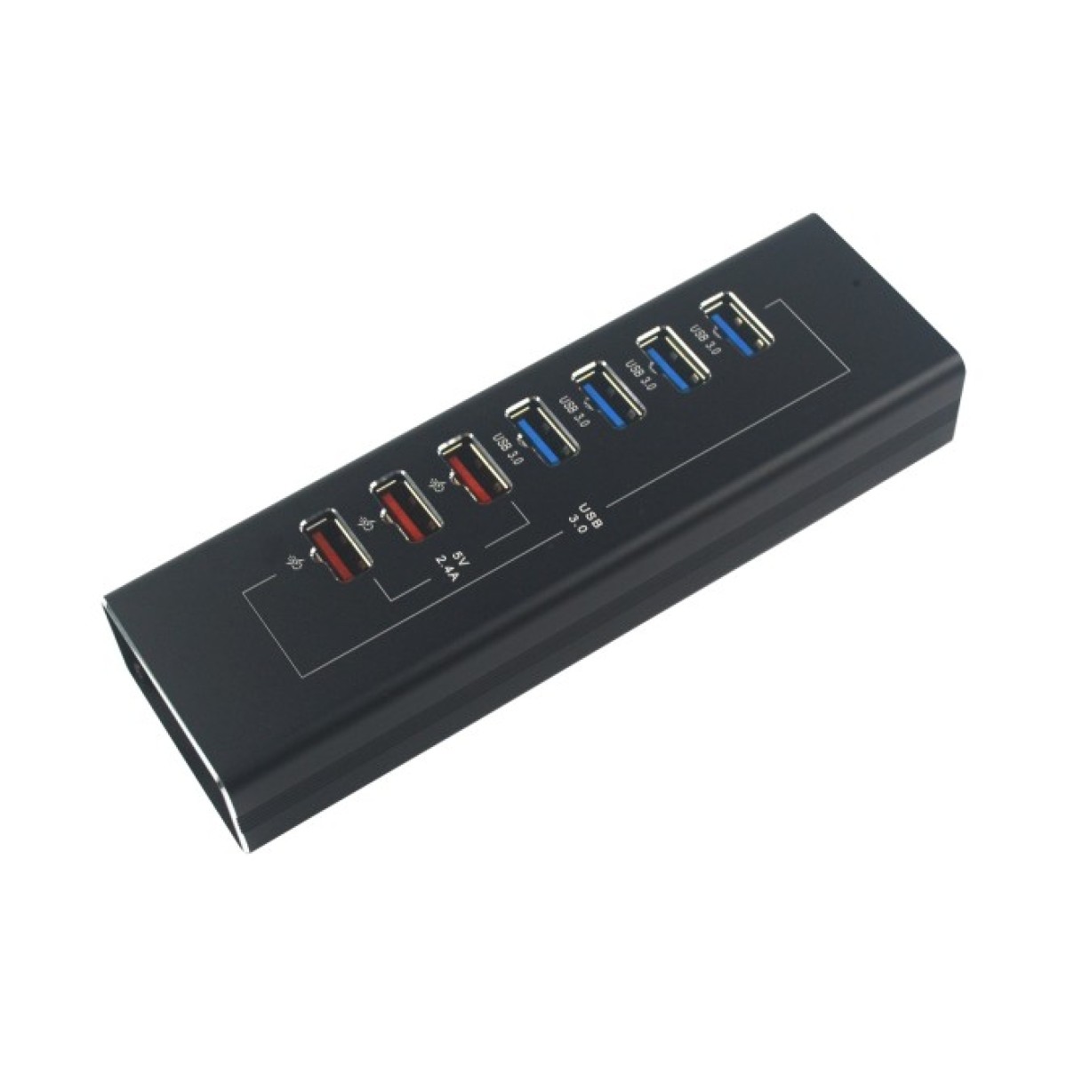 Концентратор Dynamode 4*USB3.0 data ports + 3*2.4А charge with Power Adaptor metal (DM-UH-P407) 98_98.jpg - фото 7