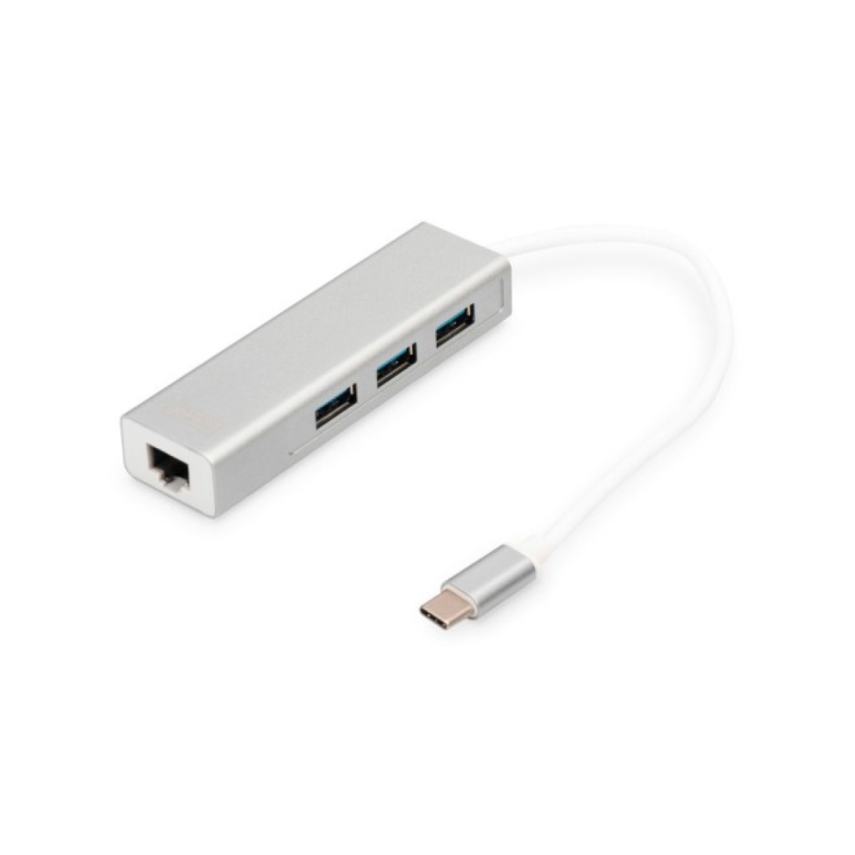 Концентратор Digitus USB-C - USB 3.0 3 Port Hub + Gigabit Ethernet (DA-70255) 98_98.jpg - фото 1