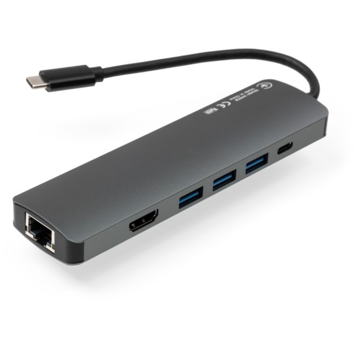 Концентратор Vinga USB-C 3.1 to HDMI+RJ45_1Gbps+3xUSB3.0+SD/TF+PD100W (VHYC8) 98_98.jpg - фото 4