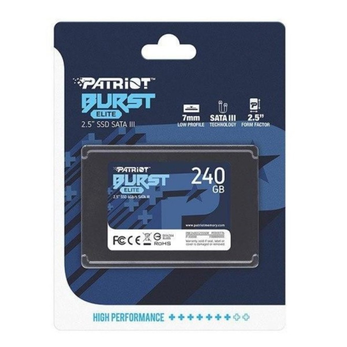 Накопичувач SSD 2.5" 240GB Burst Elite Patriot (PBE240GS25SSDR) 98_98.jpg - фото 3