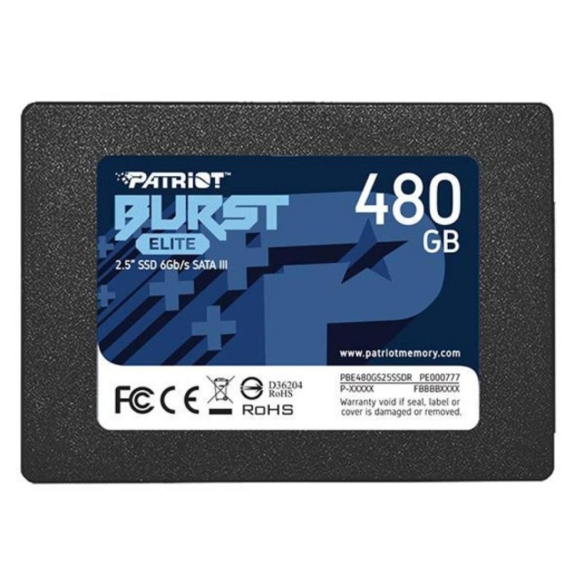 Накопичувач SSD 2.5" 480GB Burst Elite Patriot (PBE480GS25SSDR) 98_98.jpg - фото 1