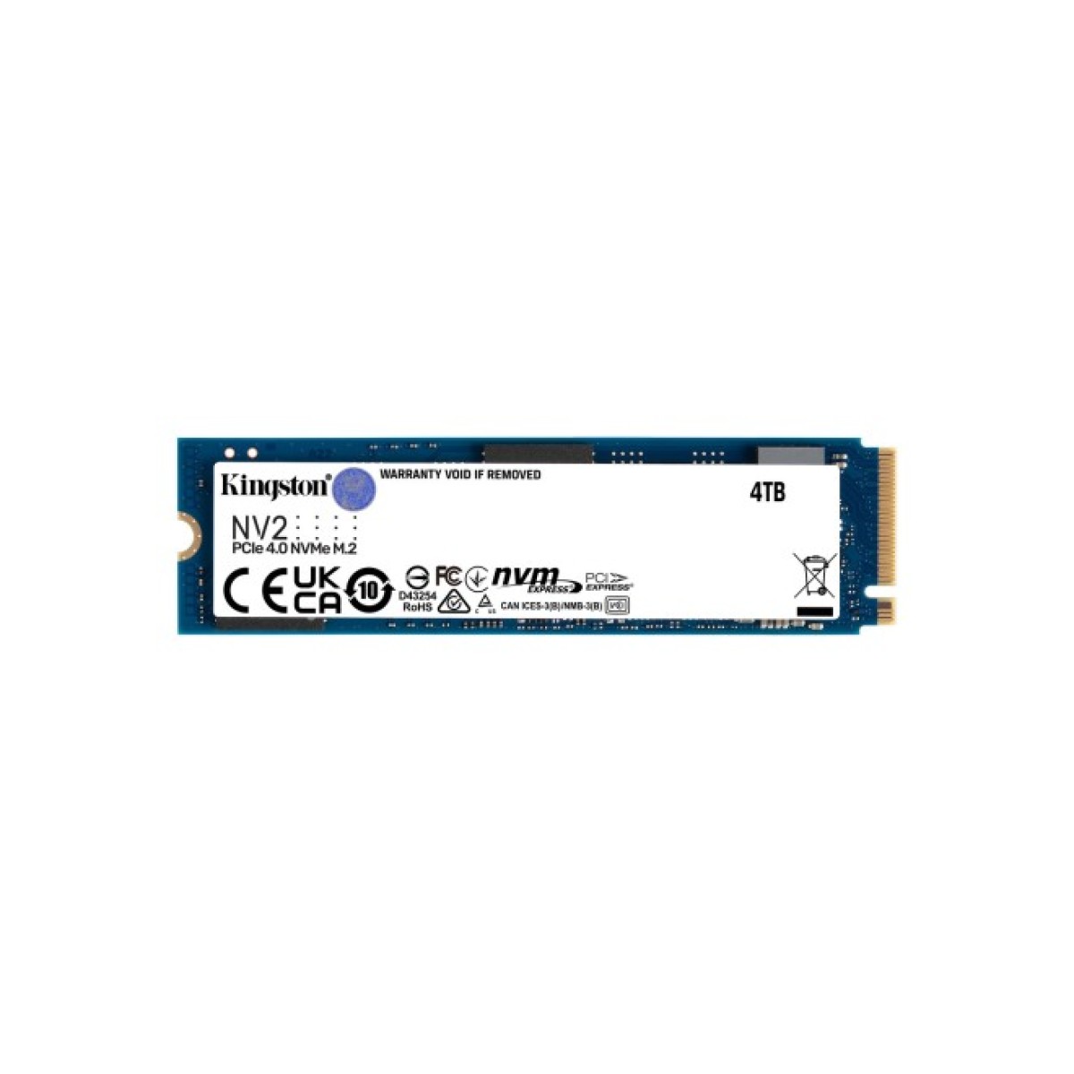 Накопичувач SSD M.2 2280 4TB Kingston (SNV2S/4000G) 98_98.jpg - фото 1