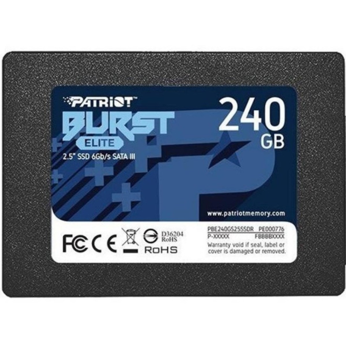 Накопитель SSD 2.5" 240GB Burst Elite Patriot (PBE240GS25SSDR) 98_98.jpg - фото 1