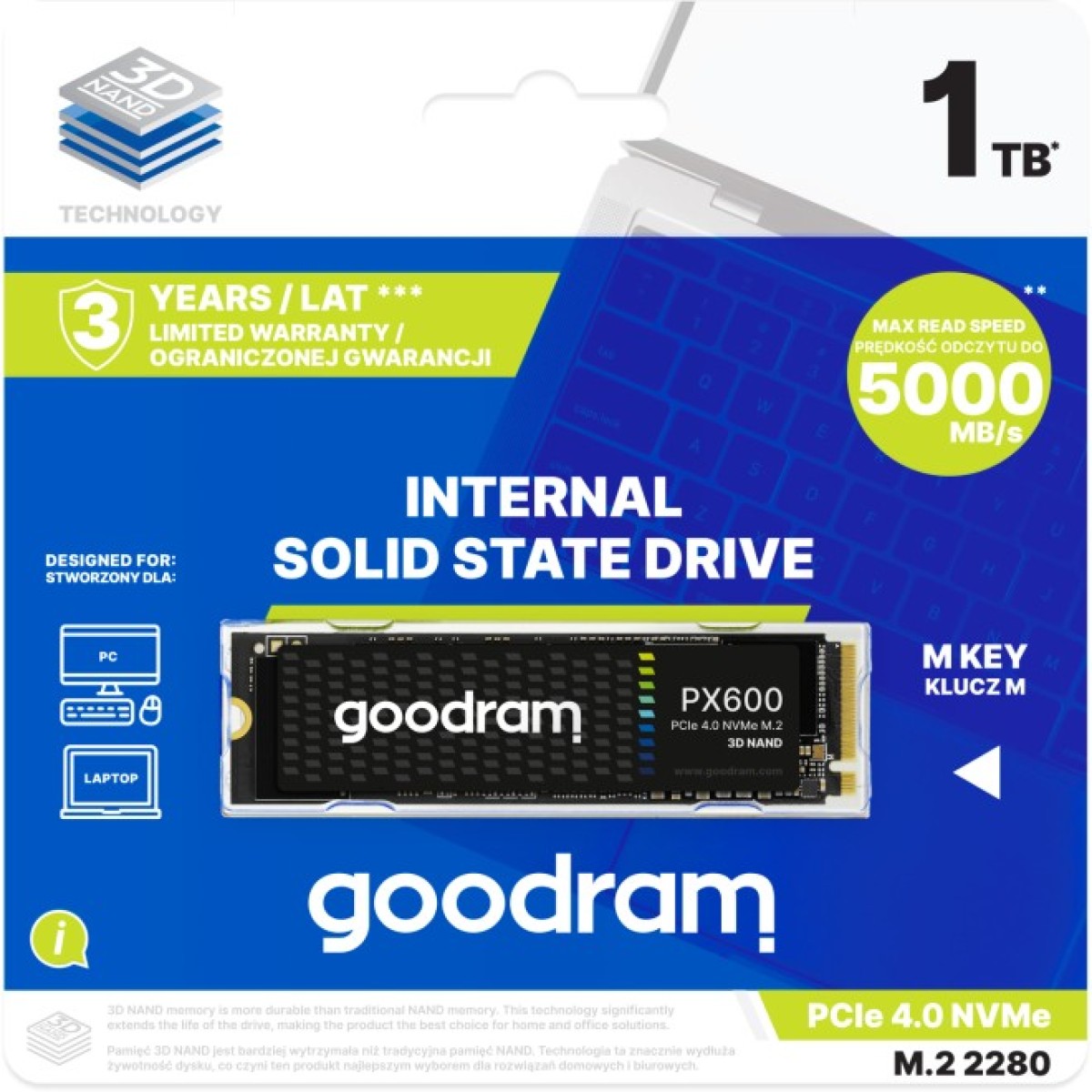 Накопичувач SSD M.2 2280 1TB PX600 Goodram (SSDPR-PX600-1K0-80) 98_98.jpg - фото 4