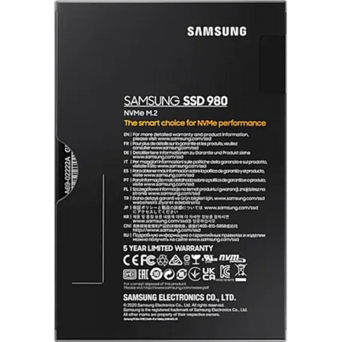 Накопитель SSD M.2 2280 500GB Samsung (MZ-V8V500BW) 98_98.jpg - фото 7