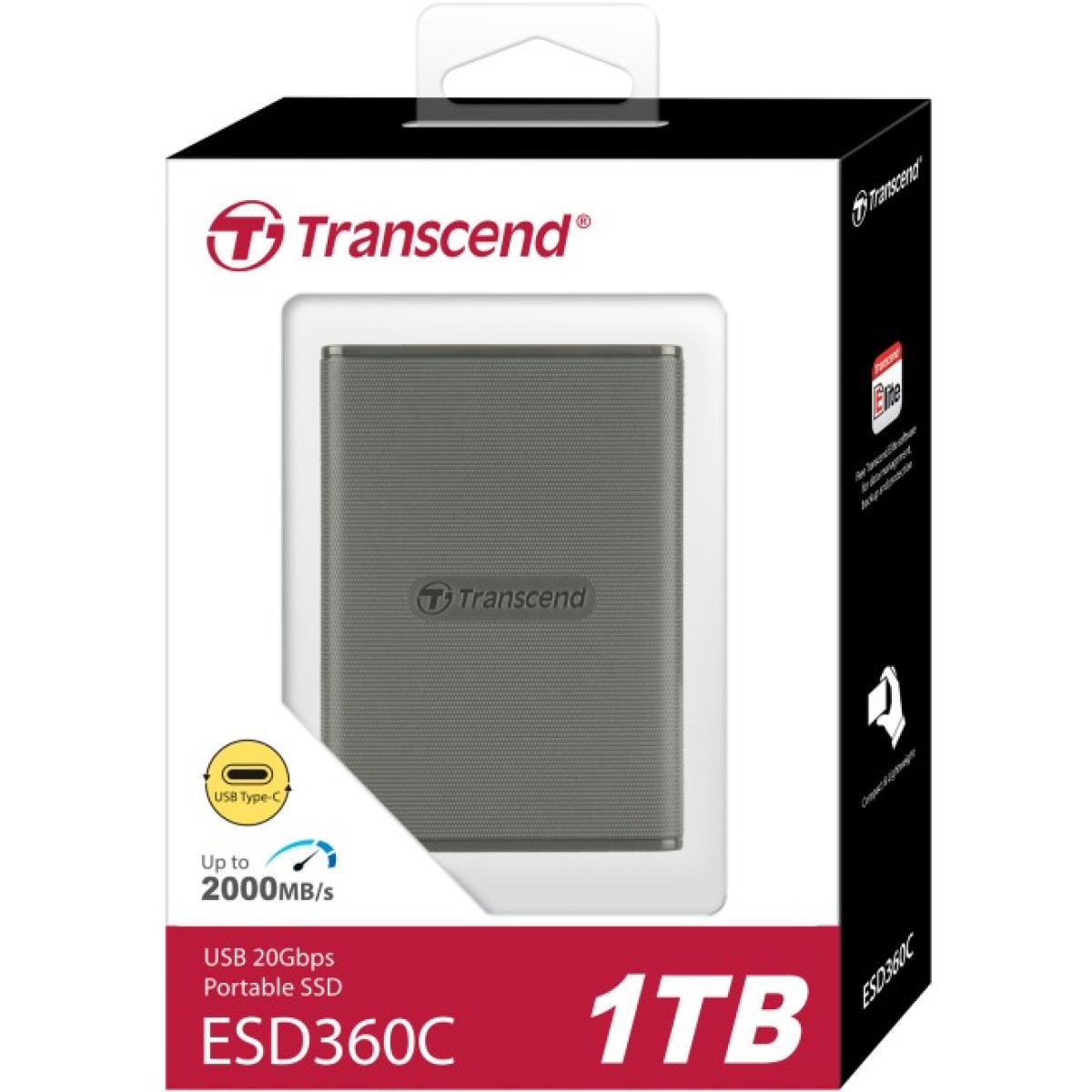 Накопичувач SSD USB 3.2 1TB ESD360C Transcend (TS1TESD360C) 98_98.jpg - фото 3