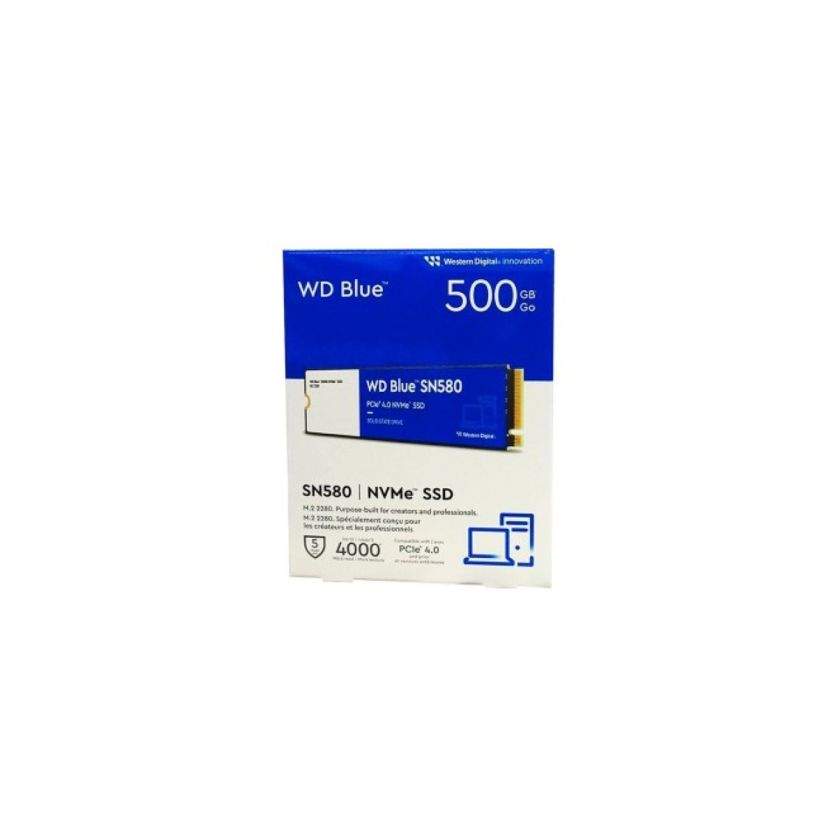 Накопичувач SSD M.2 2280 500GB SN580 Blue WD (WDS500G3B0E) 98_98.jpg - фото 4