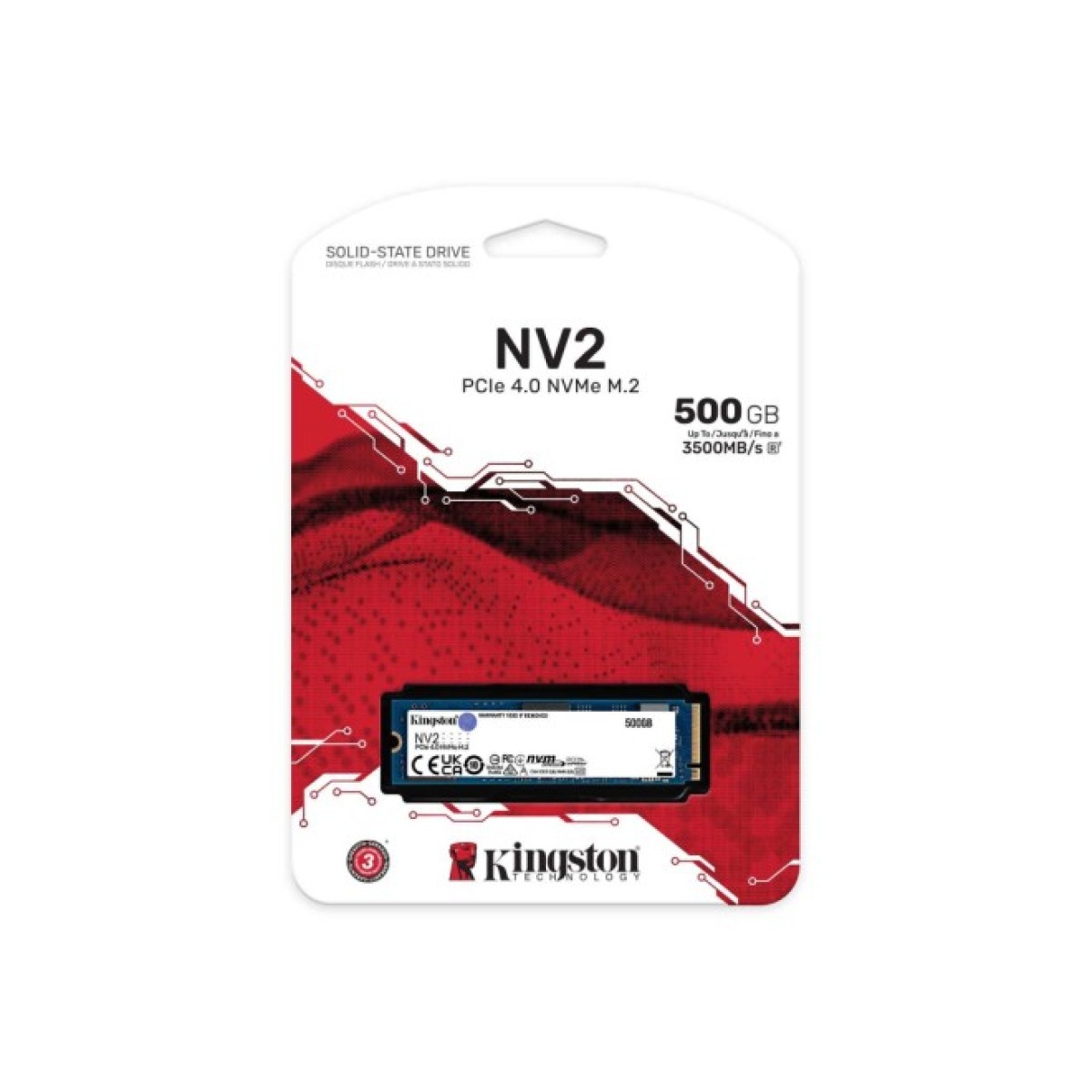 Накопичувач SSD M.2 2280 500GB Kingston (SNV2S/500G) 98_98.jpg - фото 2