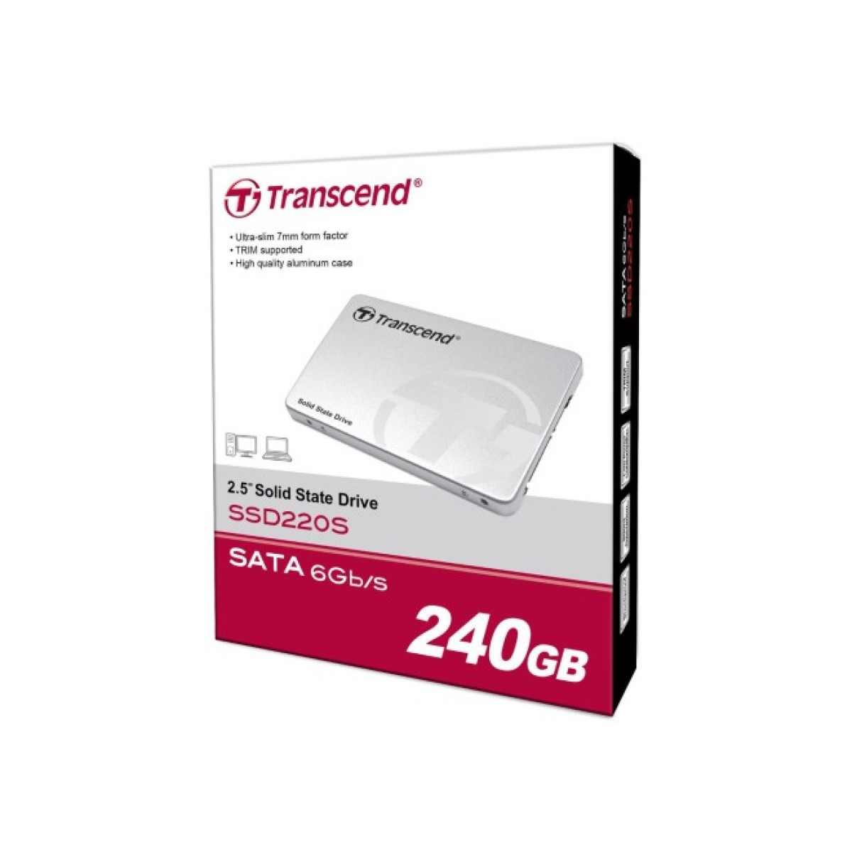 Накопитель SSD 2.5" 240GB Transcend (TS240GSSD220S) 98_98.jpg - фото 4