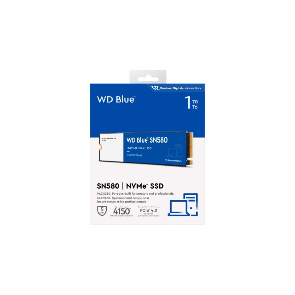 Накопитель SSD M.2 2280 1TB SN580 Blue WD (WDS100T3B0E) 98_98.jpg - фото 4
