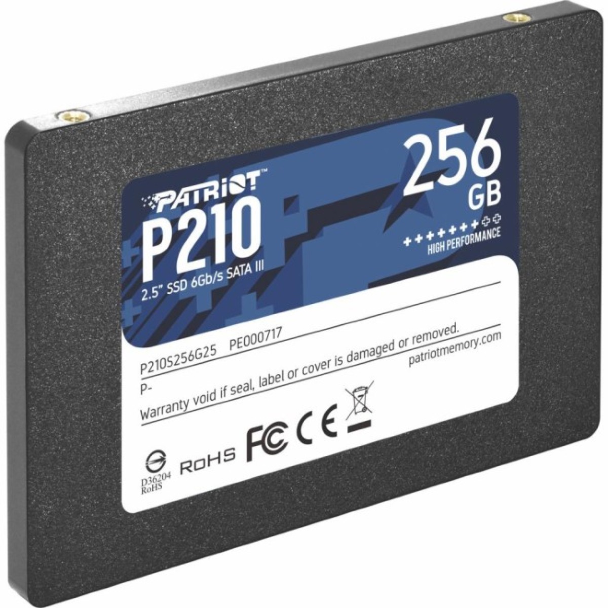 Накопитель SSD 2.5" 256GB Patriot (P210S256G25) 98_98.jpg - фото 2