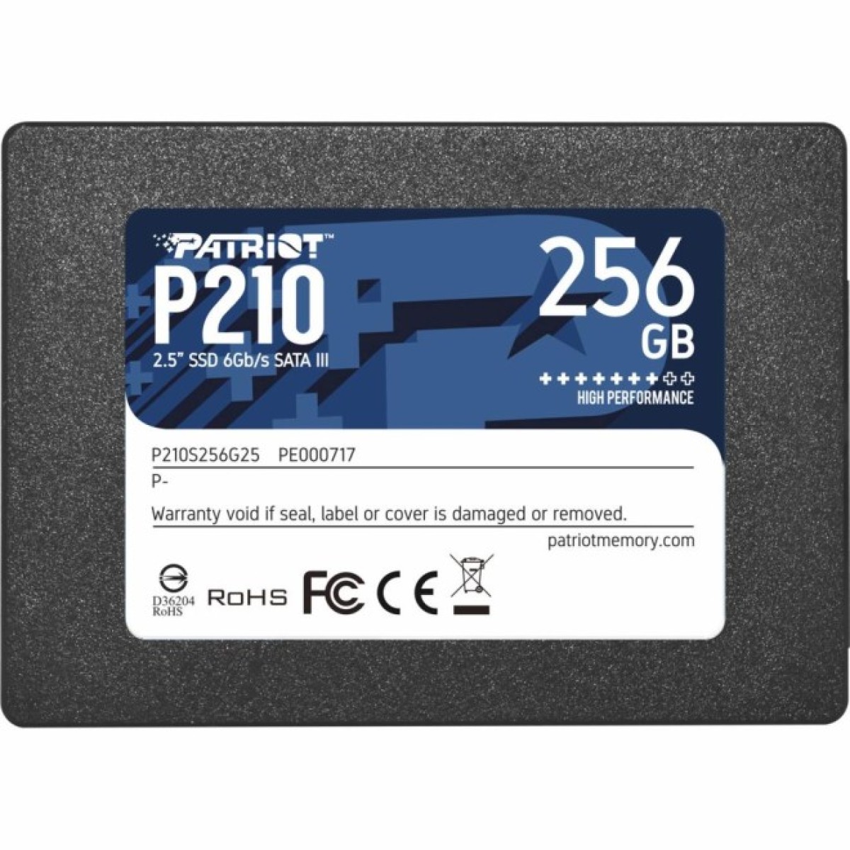 Накопитель SSD 2.5" 256GB Patriot (P210S256G25) 256_256.jpg