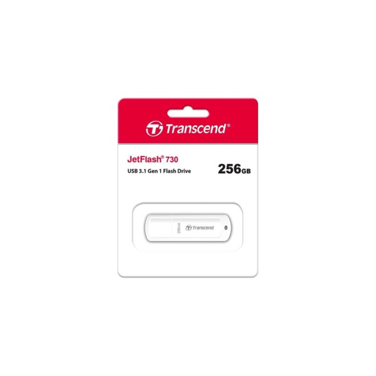USB флеш накопитель Transcend 256GB JetFlash 730 White USB 3.1 (TS256GJF730) 98_98.jpg - фото 2
