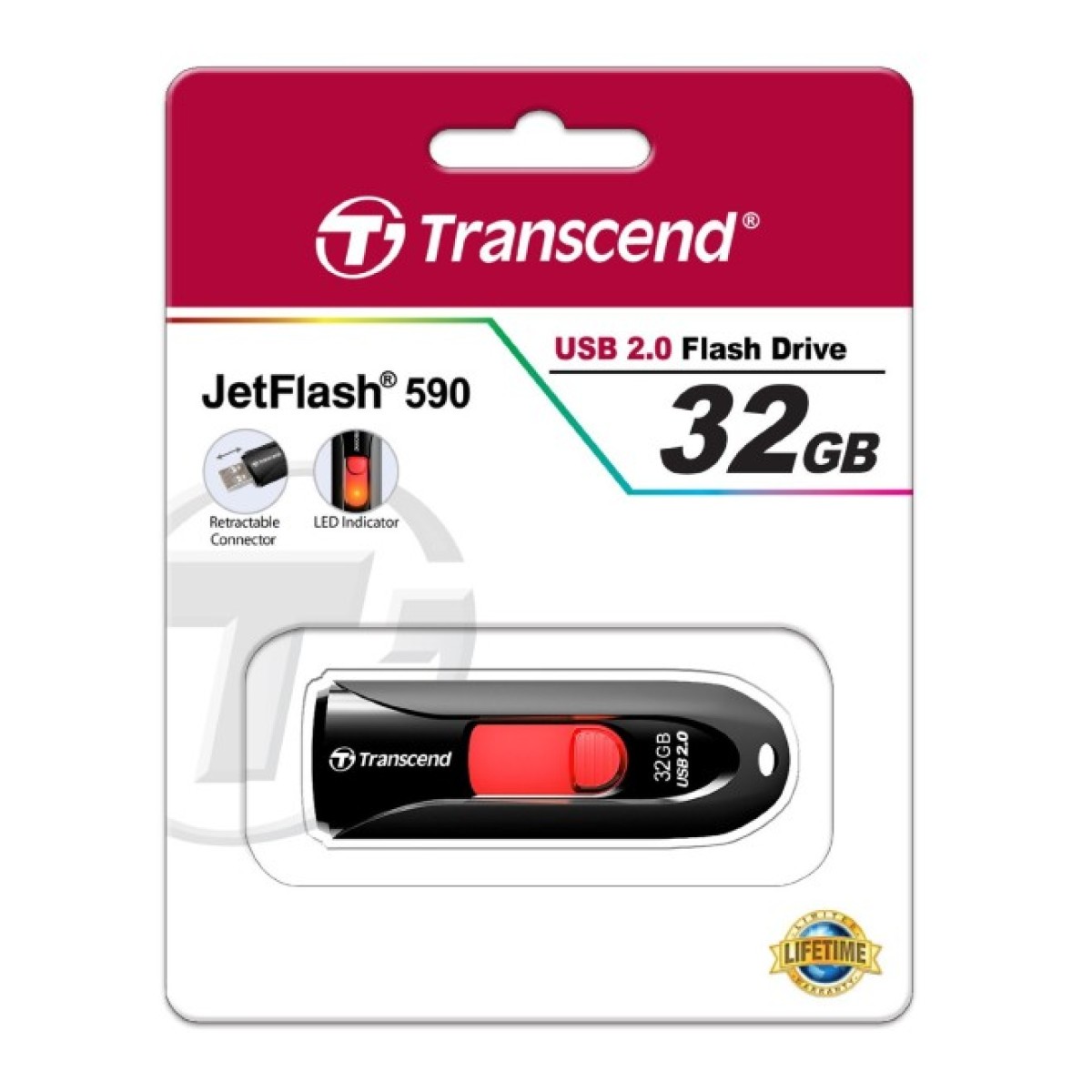 USB флеш накопитель Transcend 32GB JetFlash 590 USB 2.0 (TS32GJF590K) 98_98.jpg - фото 3