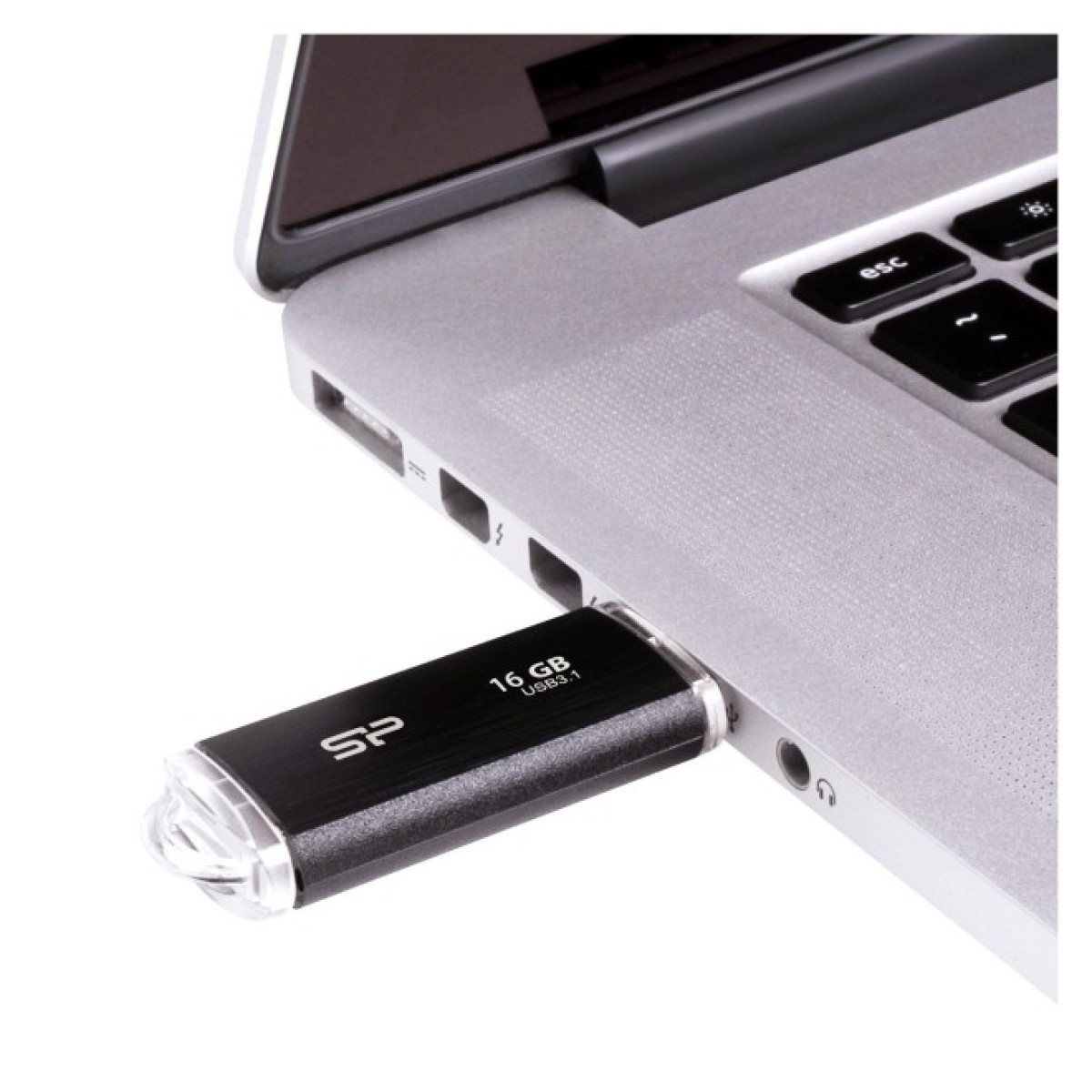 USB флеш накопитель Silicon Power 16GB Blaze B02 Black USB 3.0 (SP016GBUF3B02V1K) 98_98.jpg - фото 2