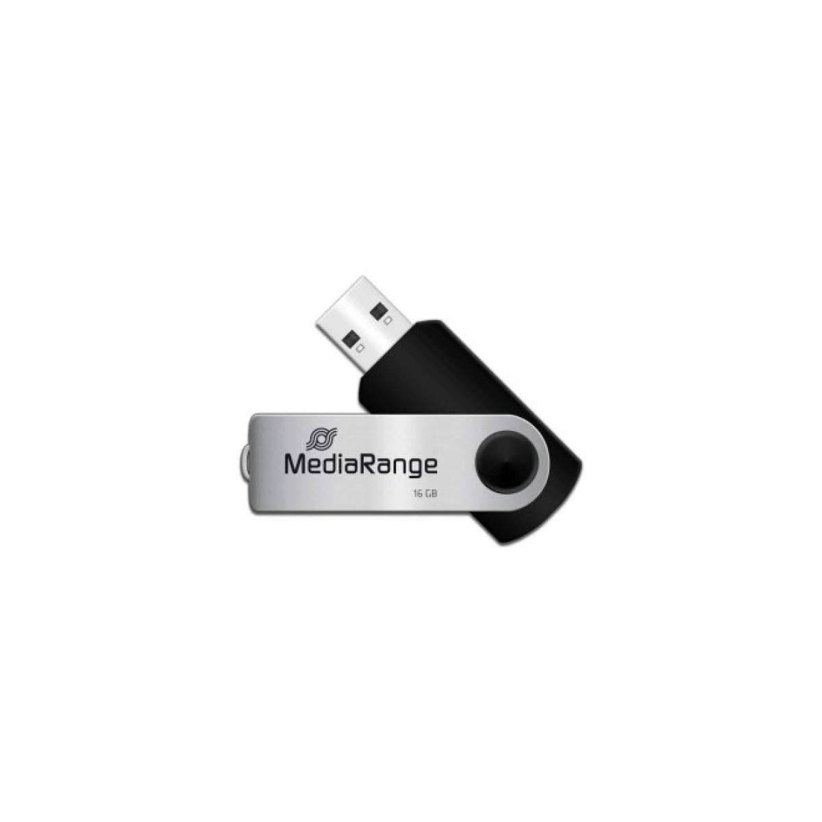 USB флеш накопитель Mediarange 16GB Black/Silver USB 2.0 (MR910) 98_98.jpg - фото 2