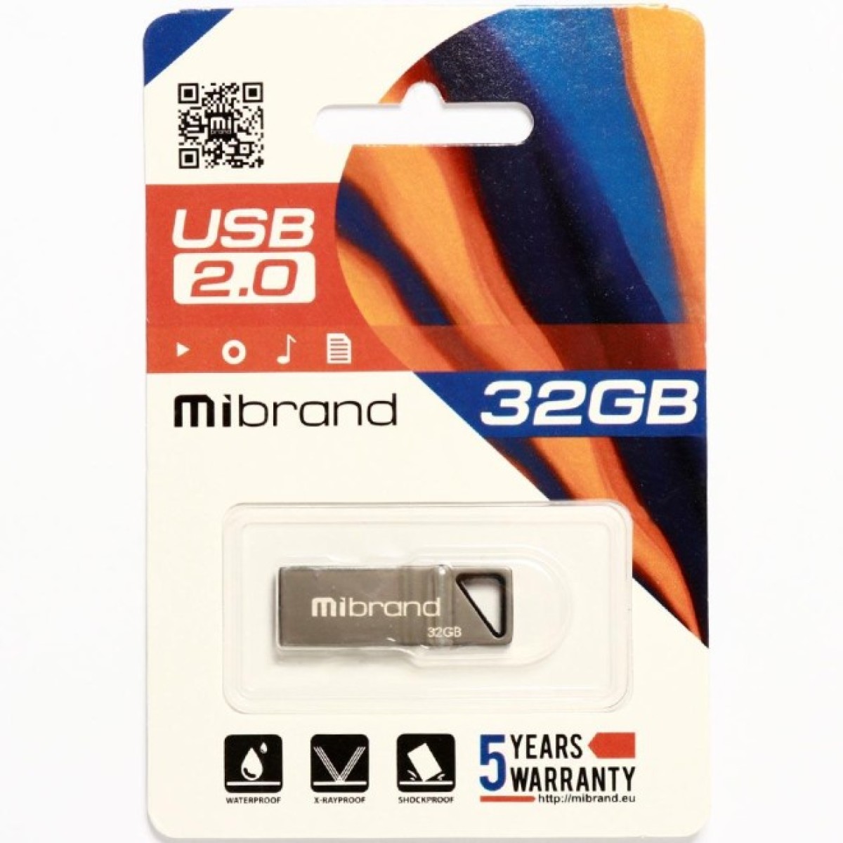 USB флеш накопичувач Mibrand 32GB Stingray Grey USB 2.0 (MI2.0/ST32U5G) 98_98.jpg - фото 2